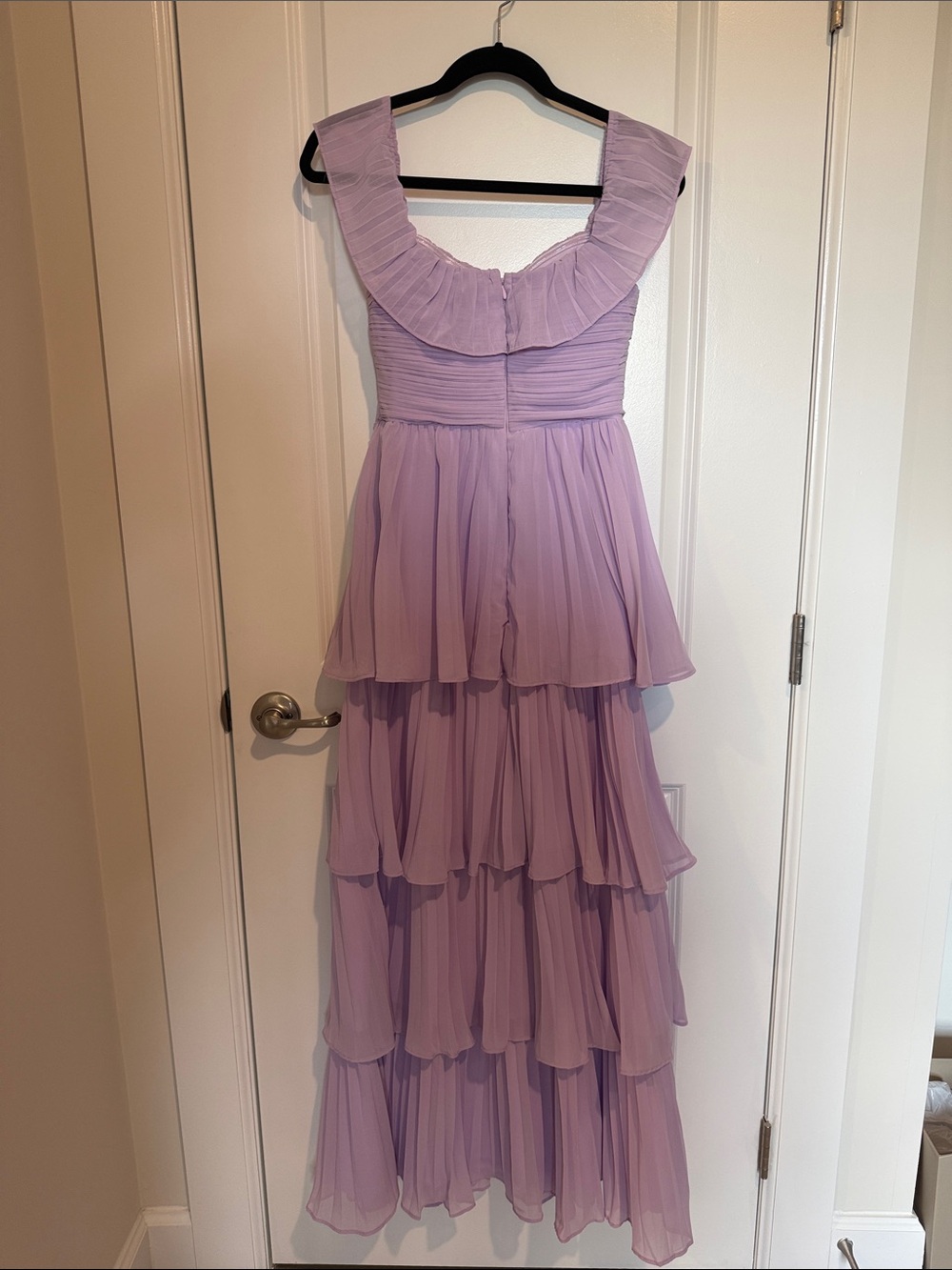 Lulu's Lilac Ruffled Maxi Dress - Picture 2 of 6